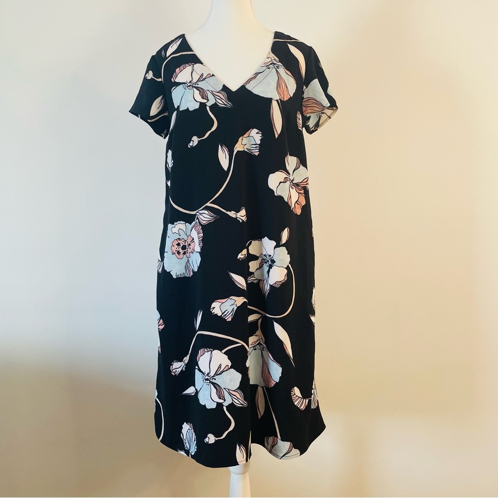 NEW Dress Floral Tropical Black a new day Women’s Small Vacation Beach Cruise